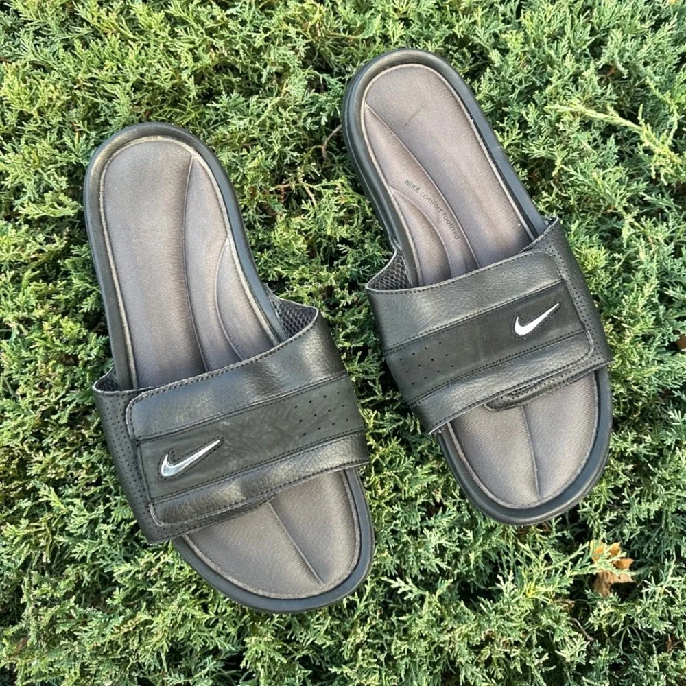 Nike Comfort Slide‎ Men's Sandals Size 12 Black Anthracite Rare Design